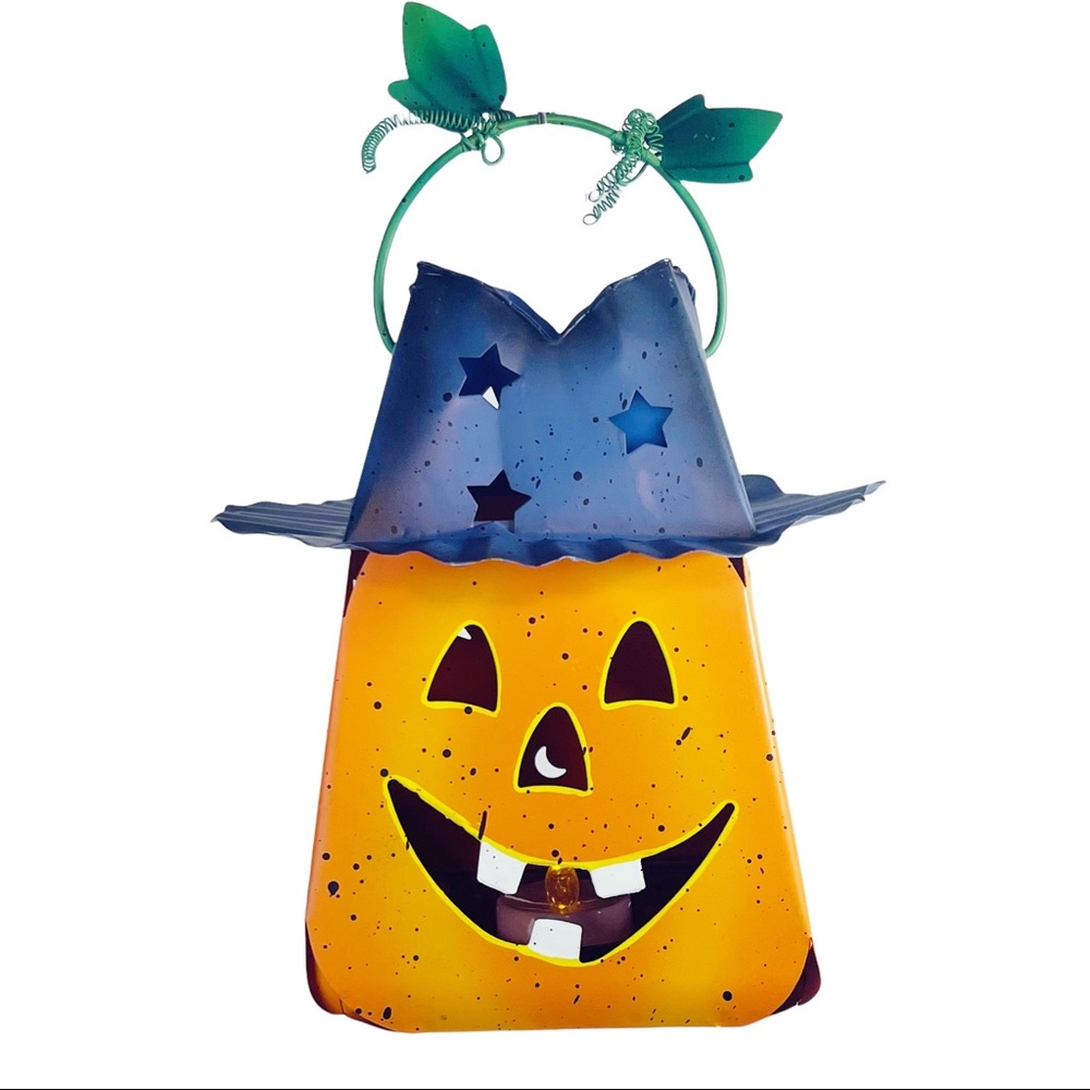 Metal Halloween Hanging Tea light Jack O’ Lantern - Picture 5 of 12
